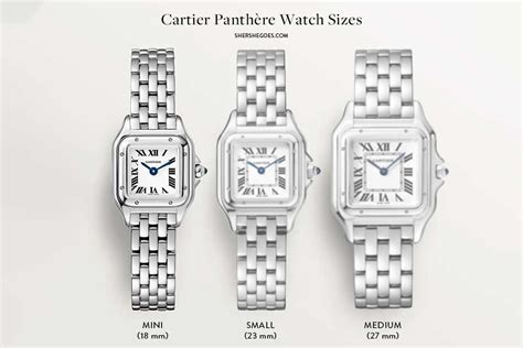 Cartier Panthere watch sizes